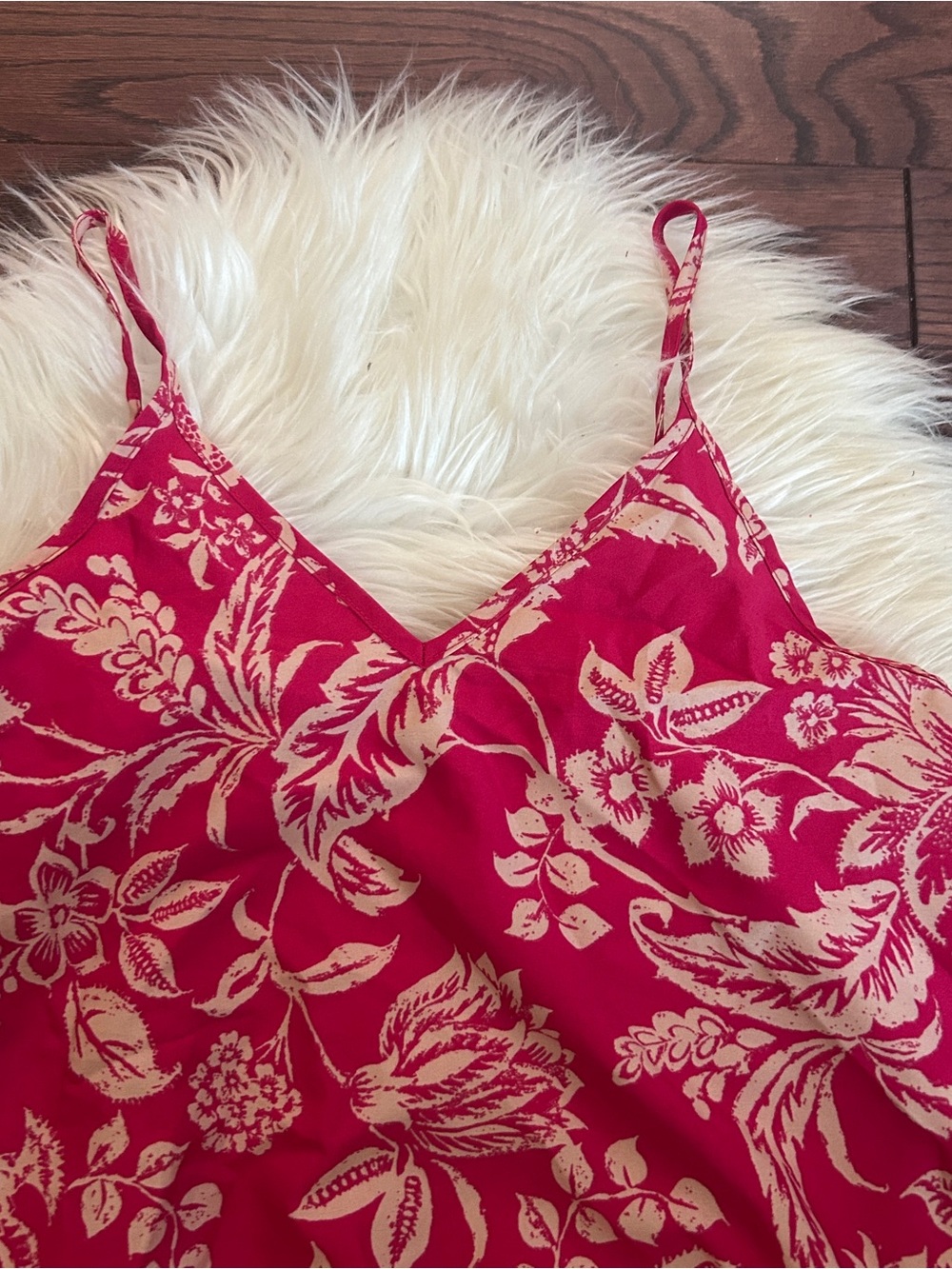 SHEIN Pink Floral Tiered Spaghetti Strap Dress - Picture 2 of 4